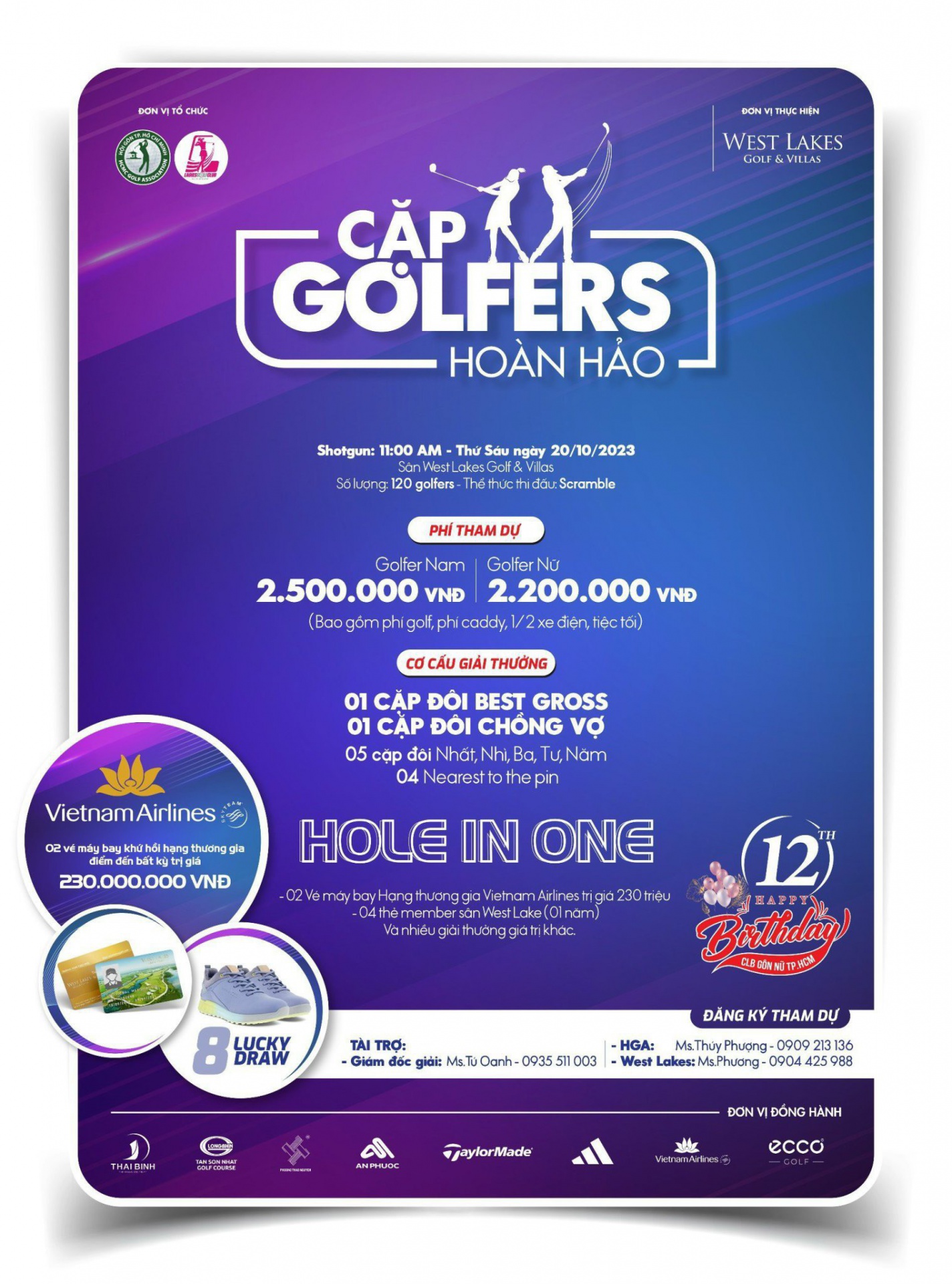 Giải Cặp golfer hoàn hảo 2023