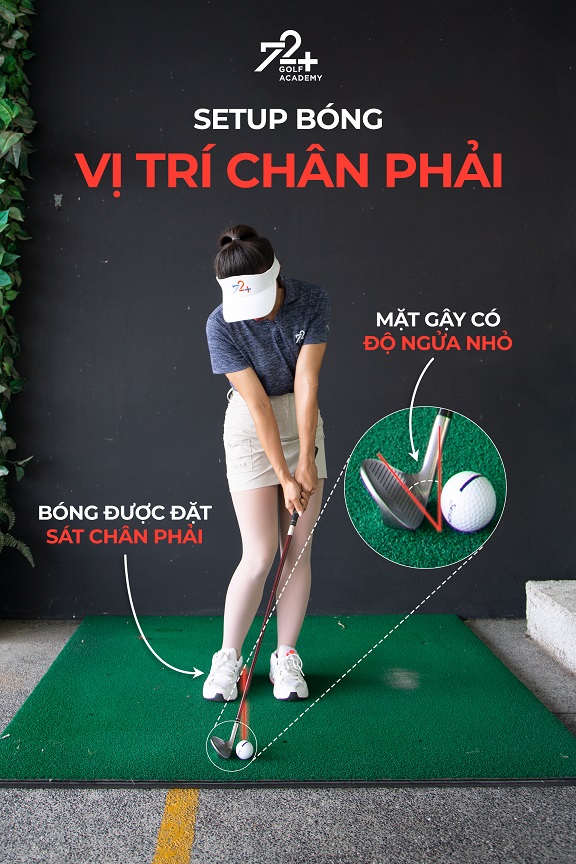 Với cú chip có đường bóng thấp