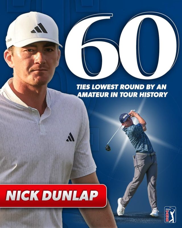 Golfer nghiệp dư Nick Dunlap “đe dọa” cúp PGA Tour