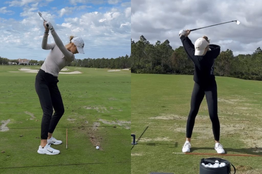 Nelly Korda golf swing